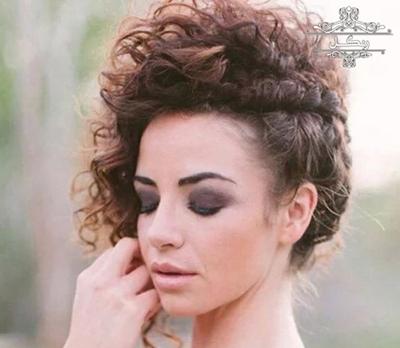 مدل شینیون مو فر مدل مو فرفری مدل شینیون مو فر مدل مو فرفری عروس