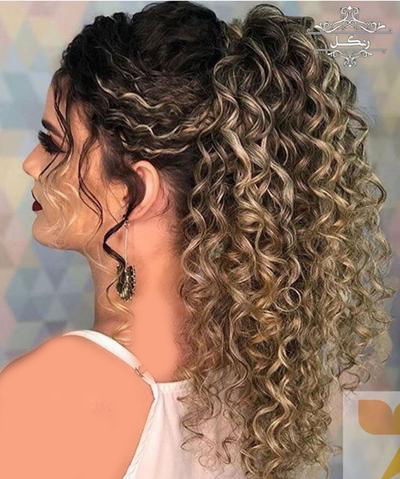 مدل شینیون مو فر مدل مو فرفری مدل شینیون مو فر مدل مو فرفری عروس