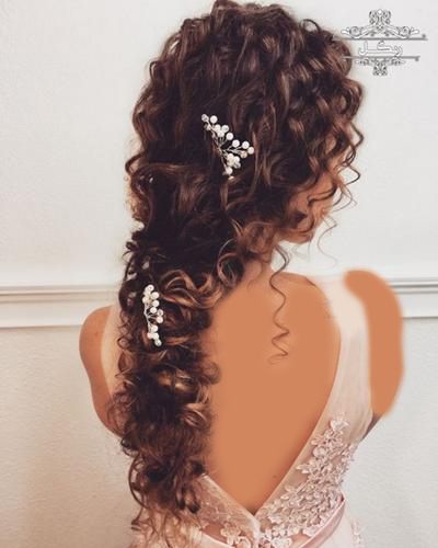 مدل شینیون مو فر مدل مو فرفری مدل شینیون مو فر مدل مو فرفری عروس