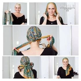 مدل بستن توربان شال روسری
