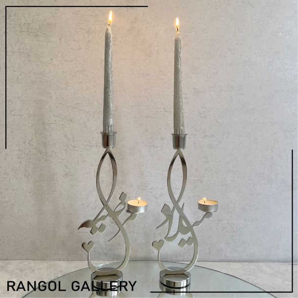 شمعدان اسم آینه شمعدان مدل جدید عروس عقد