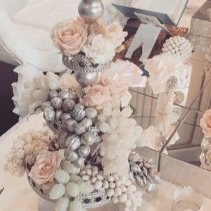 مدل و ایده تزیین گردو بادام فندق آجیل سفره عقد شیک جدید