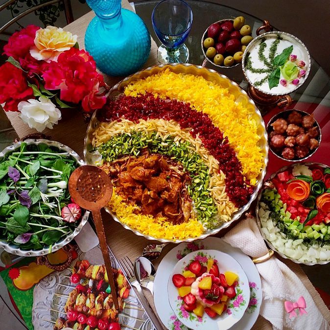 روش های تزیین پلو و برنج مجلسی مهمانی